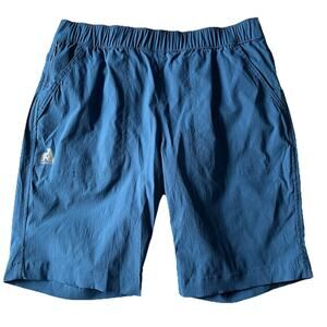 Eddie Bauer Womens First Ascent Ripstop Shorts Size 4 Pull On Blue Hiking Casual